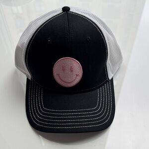 OTTO Kids Black and Pink Smiley Cap